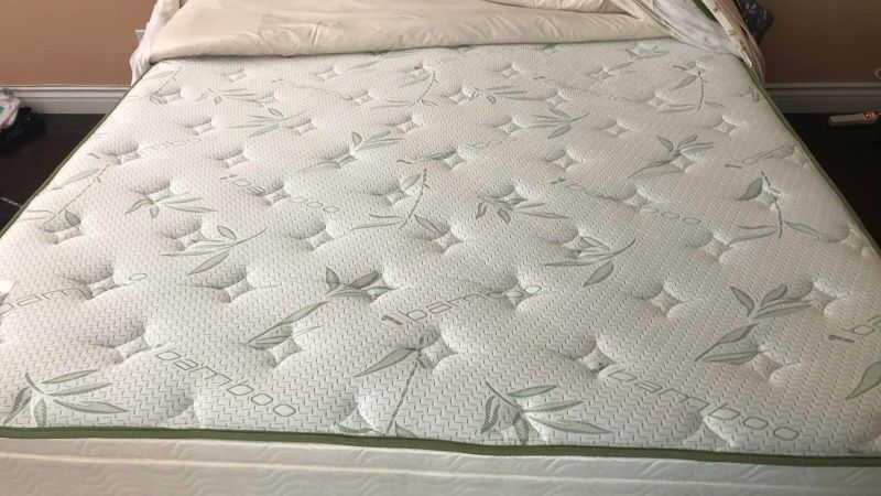 Photo 1 of STANLEY KING SIZE BED WITH FRAME, BAMBOO MATRESS AND BEDDING