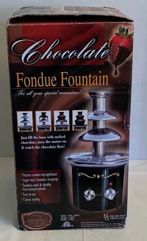 Photo 1 of CHOCOLATE FONDUE FOUNTAIN & 3-TIER SERVING DISH