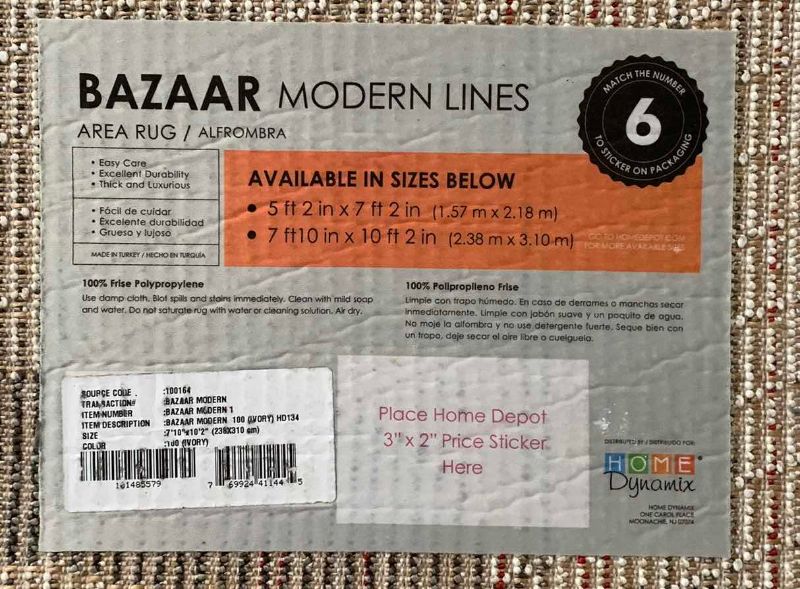 Photo 1 of “BAZAAR MODERN LINES” RUG 7’ 10” X 10’ 2”