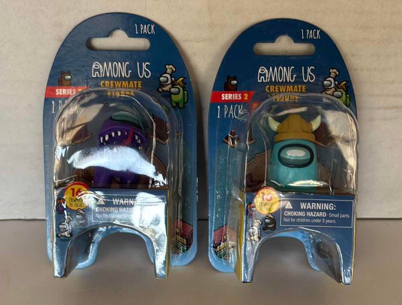 Photo 1 of ATARI TINY ARCADE, BAKUGAN MYTHIC PACKS (2) & AMONG US CREWMATE FIGURES (2)