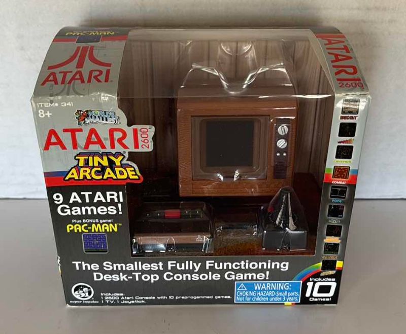 Photo 1 of ATARI TINY ARCADE, BAKUGAN MYTHIC PACKS (2) & AMONG US CREWMATE FIGURES (2)