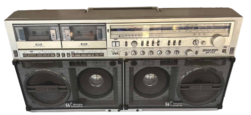 Photo 1 of 1980S VINTAGE SHARP GF-777 BOOMBOX "THE SEARCHER W"