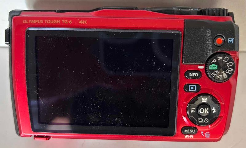 Photo 1 of OLYMPUS TOUGH TG-6 RED DIGITAL 4K VIDEO WATERPROOF CAMERA