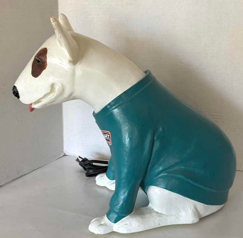 Photo 1 of 1987 VINTAGE SPUDS MACKENZIE BUD LIGHT MASCOT LAMP 15”H