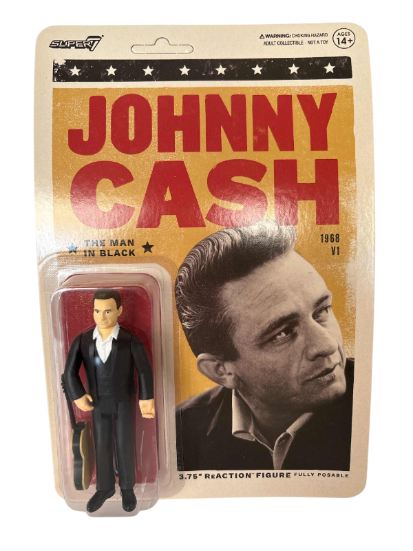 Photo 1 of JOHNNY CASH THE MAN IN BLACK 1968 3.75” FIGURE NIB