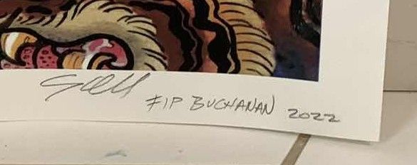 Photo 1 of "FIP BUCHANAN 2022" ARTWORK SIGNED AND NUMBERED 13" X 9"