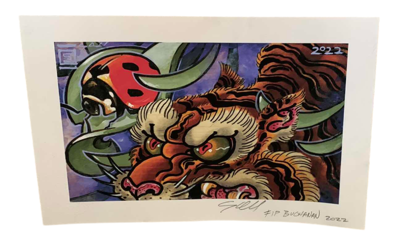 Photo 1 of "FIP BUCHANAN 2022" ARTWORK SIGNED AND NUMBERED 13" X 9"