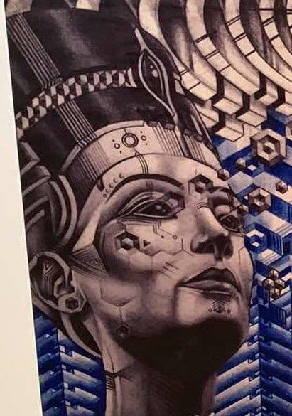 Photo 1 of "PSILOCYBE QUEEN"ARTWORK SIGNED BY ARTIST MIKE COLE AND NUMBERED 2/250 11" X 17"