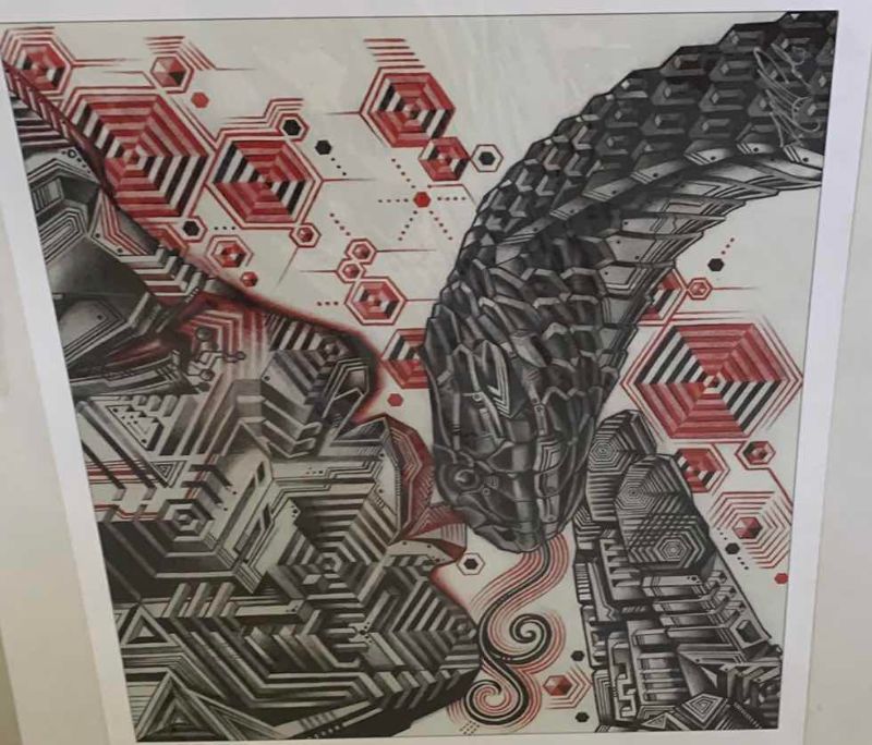 Photo 1 of "EVE" BY MIKE COLE ARTWORK 20" X 16" NO FRAME