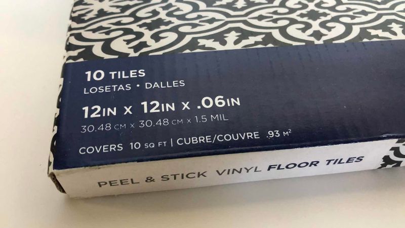 Photo 1 of 2 FLOOR POPS PEEL AND STICK VINYL FLOOR TILE PACKAGES