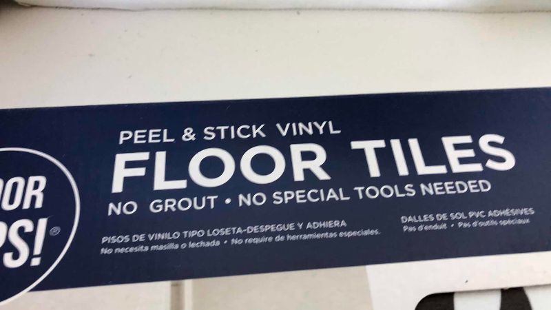 Photo 1 of 2 FLOOR POPS PEEL AND STICK VINYL FLOOR TILE PACKAGES