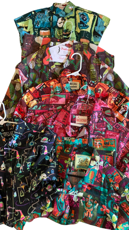 Photo 1 of 6 SHIRTS SIZE S AND M TIKI AND COCKTAIL