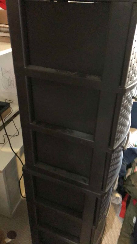 Photo 1 of 2 STORAGE CONTAINERS BAMBOO STYLE FRONT