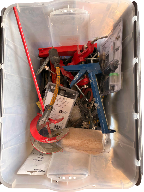 Photo 1 of CONTAINER OF TOOLS-PAINTING ROTARY TOOL KIT