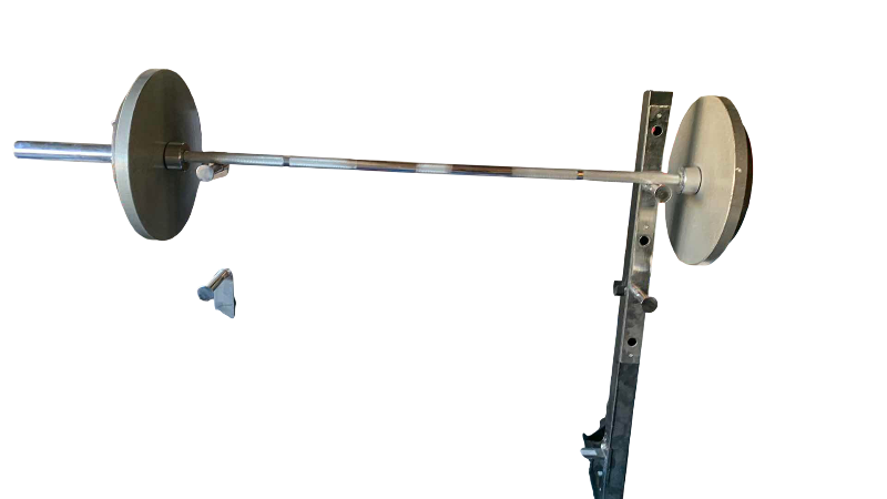 Photo 1 of OLYMPIC WEIGHT BAR WITH WEIGHTS AND STAND