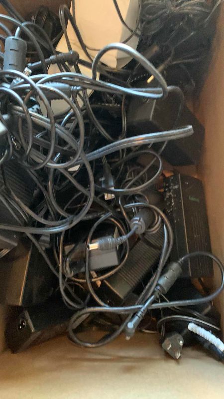 Photo 1 of BOX OF AC ADAPTERS