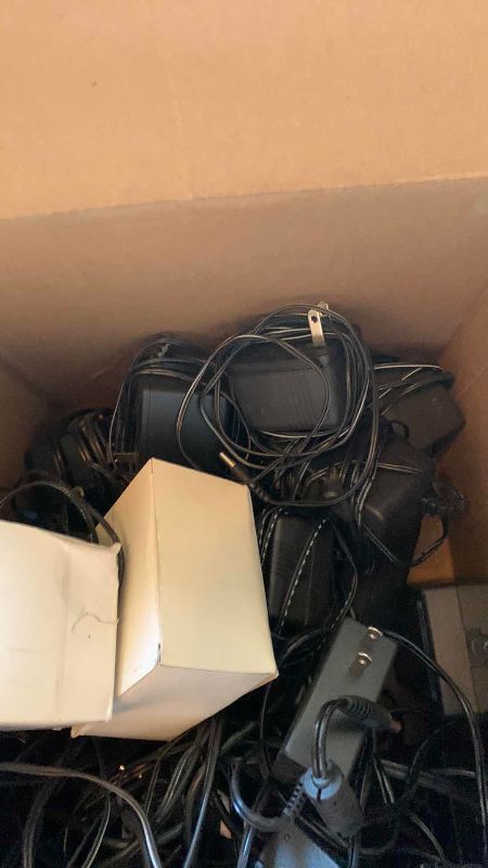Photo 1 of BOX OF AC ADAPTERS