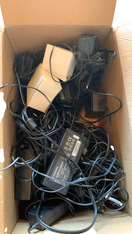 Photo 1 of BOX OF AC ADAPTERS