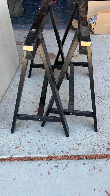 Photo 1 of PAIR OF SAWHORSES