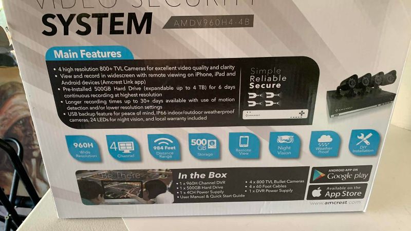Photo 1 of AMCREST 960H SECURITY CAMERA SYSTEM