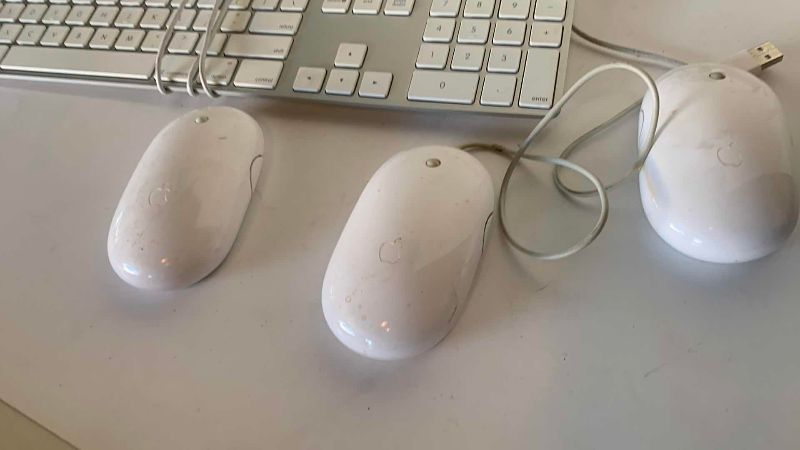Photo 1 of APPLE KEYBOARDS, MICE AND POWER SUPPLIES VINTAGE