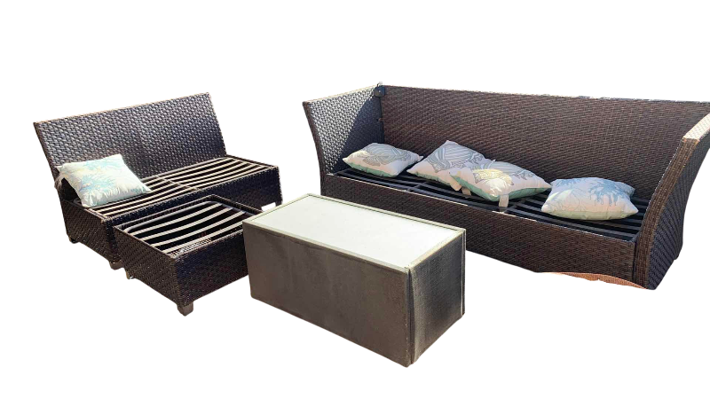 Photo 1 of RATTAN PATIO SET