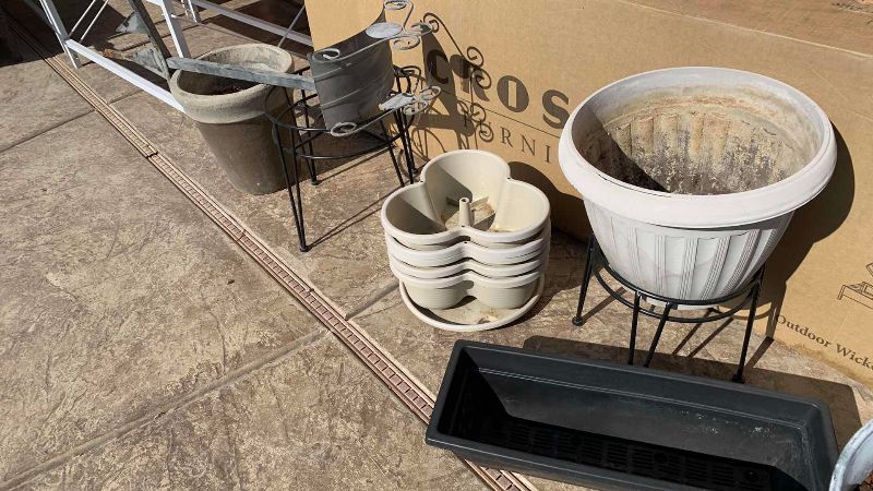 Photo 1 of PLASTIC PLANTERS