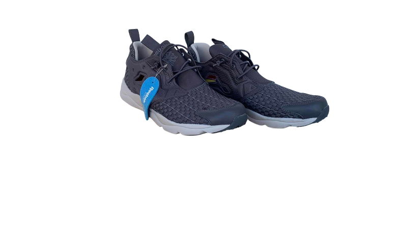 Photo 1 of MENS REEBOK RUNNING SHOES FURYLITE NEW WOVEN SIZE 9.5 WITH ORTHOPEDIC INSERTS