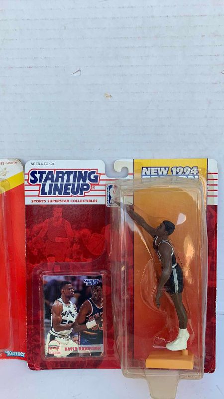 Photo 1 of NBA BASKETBALL STARTING LINEUP DAVID ROBINSON FIGURES 1991 AND 1994