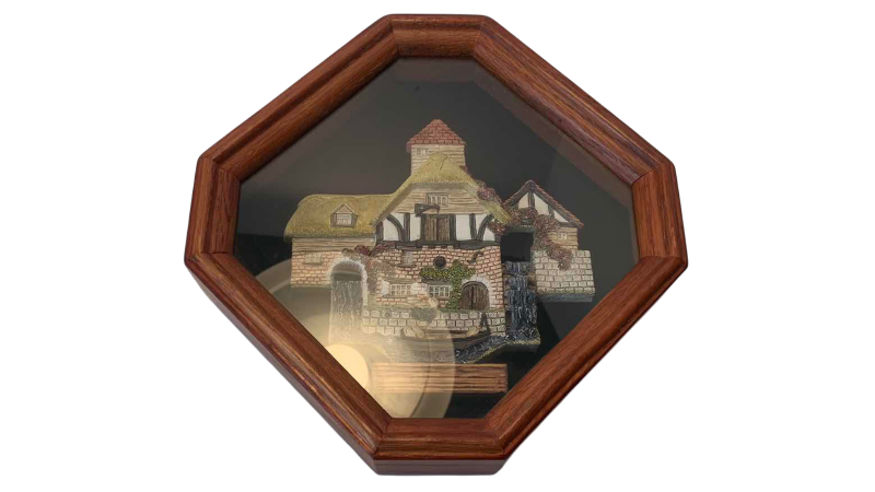Photo 1 of PERSHORE, MILLS FRAMED SHADOWBOX HANDMADE DAVID WINTER 10"