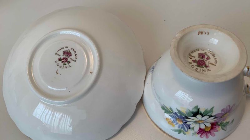 Photo 1 of ROSANNA TEACUP SET MADE IN ENGLAND BONE CHINA