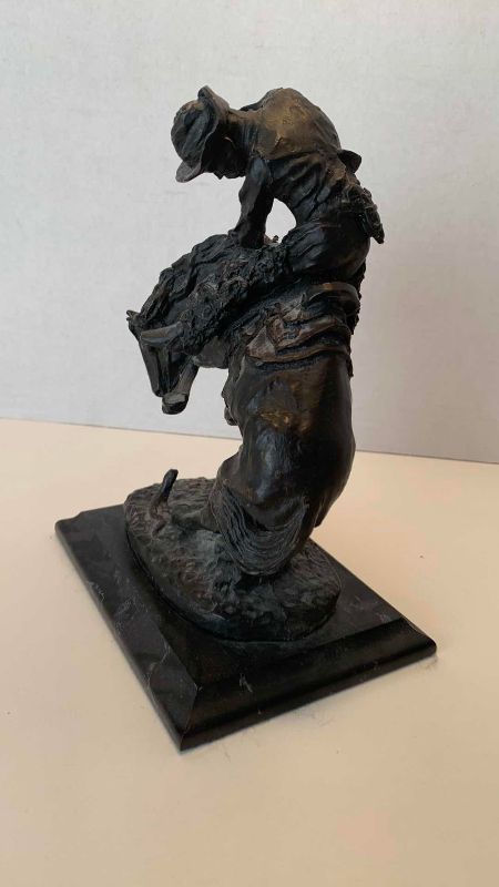 Photo 1 of $92 “THE RATTLESNAKE” FIGURE INSPIRED BY REMMINGTON WORK 9 1/2” LIMITED EDITION 9500