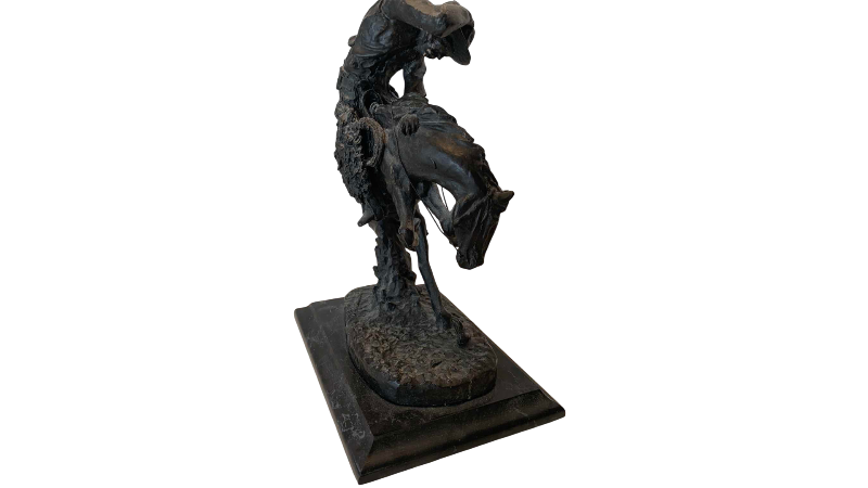 Photo 1 of $92 “THE RATTLESNAKE” FIGURE INSPIRED BY REMMINGTON WORK 9 1/2” LIMITED EDITION 9500