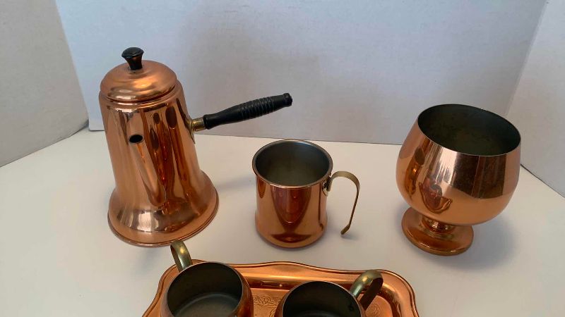 Photo 1 of COPPER TEA SET