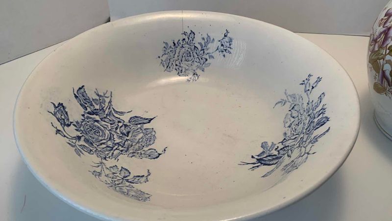 Photo 1 of ANTIQUE WATER, PITCHER, AND BASIN