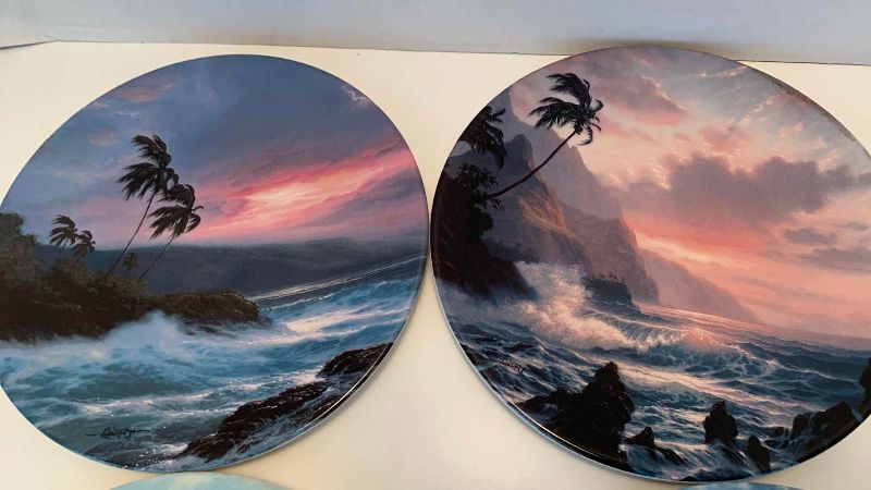 Photo 1 of FOUR PICKARD HAWAIIAN, SPLENDOR PLATES, “TWILIGHT PARADISE”, “COASTAL HARMONY” “AN EVENING IN THE ISLANDS”
AND “TROPICAL ENHANCEMENT”