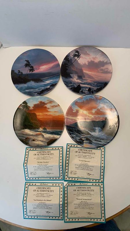 Photo 1 of FOUR PICKARD HAWAIIAN, SPLENDOR PLATES, “TWILIGHT PARADISE”, “COASTAL HARMONY” “AN EVENING IN THE ISLANDS”
AND “TROPICAL ENHANCEMENT”