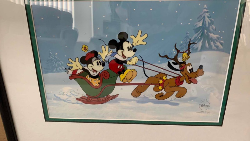 Photo 1 of $225 WALT DISNEY SLEIGH RIDE LIMITED EDITION 2500 19” X 15”