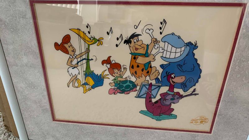 Photo 1 of AND BARBARA FLINTSTONES ORIGINAL SERIGRAPH CELL LIMITED EDITION “BED ROCK ‘N’ ROLL” 21” X 17”