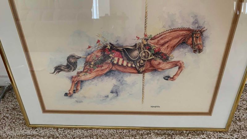Photo 1 of STACY, BAUMGARTNER HORSE ART PRINT 16” X 12”