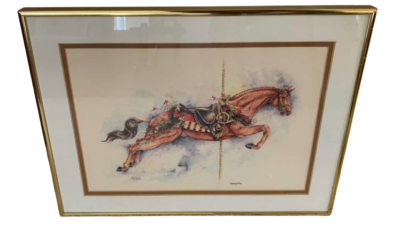 Photo 1 of STACY, BAUMGARTNER HORSE ART PRINT 16” X 12”