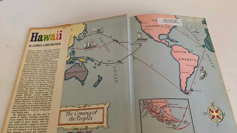 Photo 1 of HAWAII BY JAMES MICHENER FIRST EDITION