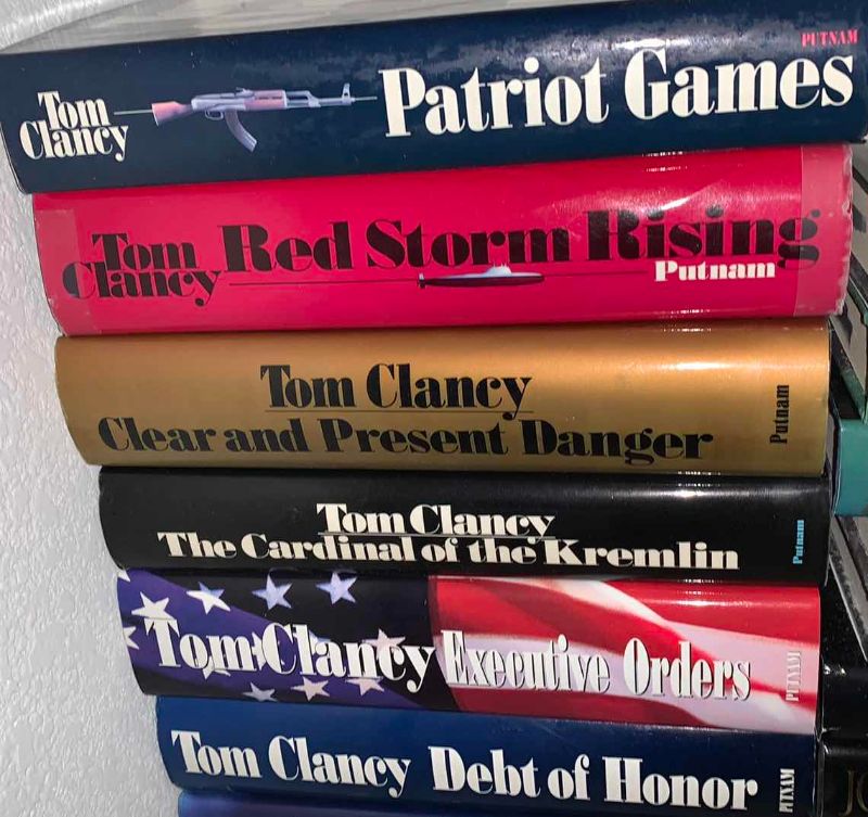 Photo 1 of ASSORTED HARDCOVER, TOM CLANCY BOOKS
