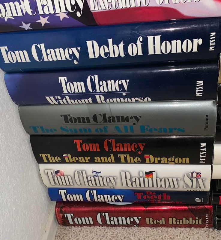 Photo 1 of ASSORTED HARDCOVER, TOM CLANCY BOOKS