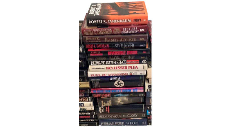 Photo 1 of ASSORTED HARDCOVER BOOKS, ROBERT TENENBAUM HERMAN WOUK