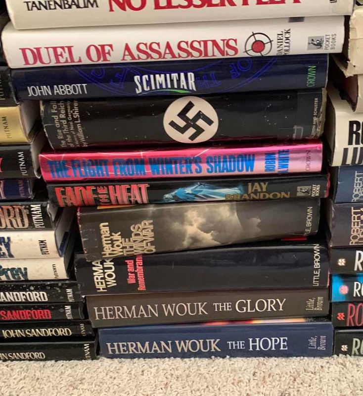 Photo 1 of ASSORTED HARDCOVER BOOKS, ROBERT TENENBAUM HERMAN WOUK