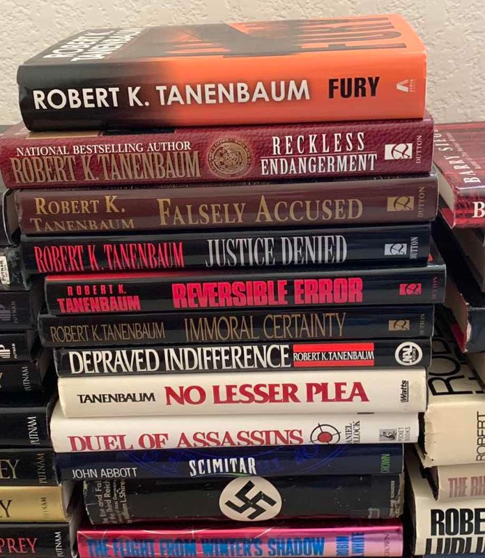 Photo 1 of ASSORTED HARDCOVER BOOKS, ROBERT TENENBAUM HERMAN WOUK