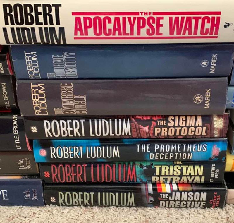 Photo 1 of ASSORTED HARDCOVER BOOKS, ROBERT LUDLUM
