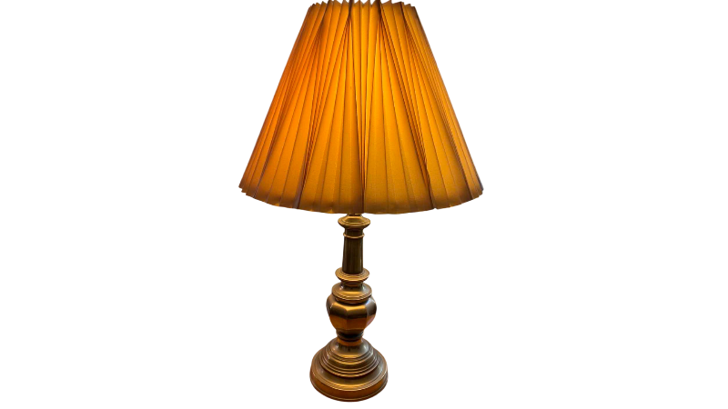 Photo 1 of VINTAGE STIFLE, SOLID, BRASS TABLE LAMP 36”