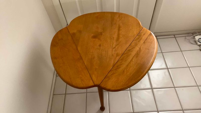 Photo 1 of MAPLE DROP LEAF END TABLE 28” X 23”